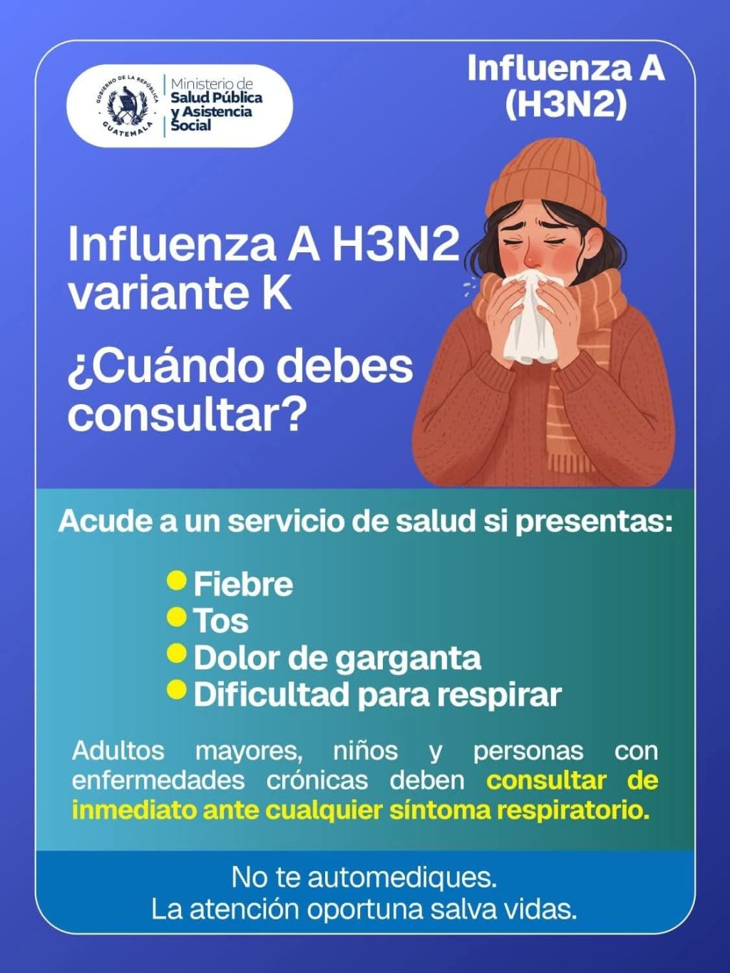 Ante síntomas respiratorios, la atención oportuna es&nbsp;clave.